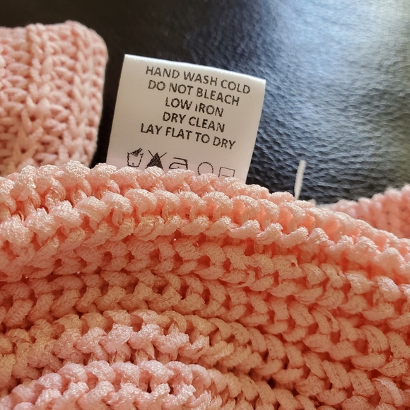 Lovers + Friends Lansel Distressed Hem Sweater In Pink NWT Size S Boho Chic - Picture 10 of 10